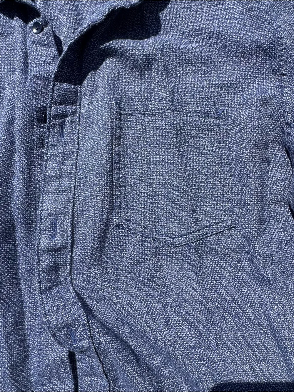 Banana Republic Indigo Button-Down Casual Shirt Camden Fit